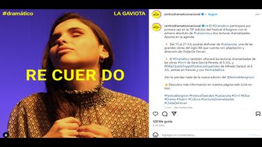 Imagen de la La Gaviota, de Chéjov, dirigida por la directora peruana Chela de Ferrari.