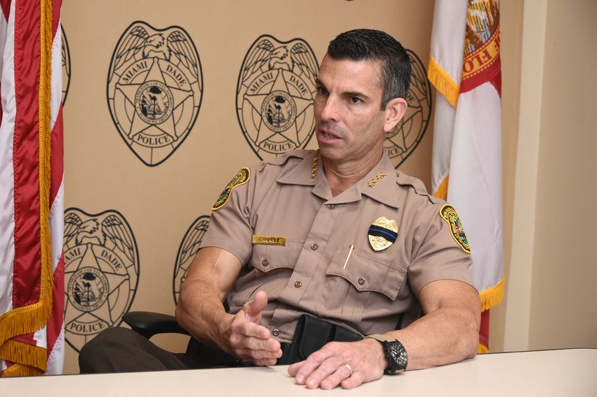 El director del Departamento de Policía de Miami-Dade, Juan Pérez.