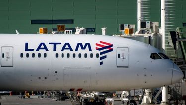 Un avión de la compañía chileno-brasileña Latam.