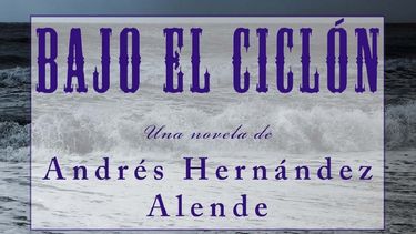 Fragmento de la portada del libro Bajo el ciclón, del escritor y periodista cubano Andrés Hernández Alende.