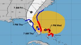 Pronóstico de ruta para tormenta tropical Nicole.