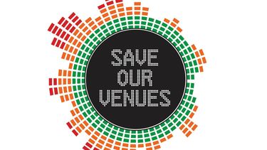 Logo de la campaña Save Our Venues.  