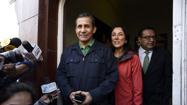 &nbsp;El expresidente de Perú Ollanta&nbsp;Humala &nbsp;junto a su esposa&nbsp;Nadine Heredia.&nbsp;