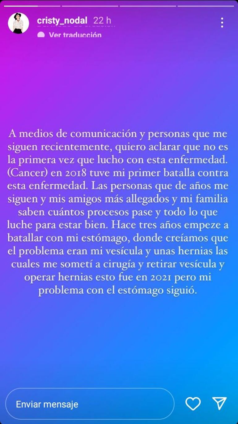 Mamá de Nodal narra que vivió milagro tras diagnostico de cáncer.