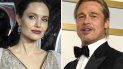 En esta combinación de fotografías Angelina Jolie, izquierda, llega al estreno europeo de Maleficent Mistress of Evil en Londres el 9 de octubre de 2019, y Brad Pitt posa en la sala de prensa de los Oscar el 25 de abril de 2021 en Los Angeles. En esta combinación de fotografías Angelina Jolie, izquierda, llega al estreno europeo de Maleficent Mistress of Evil en Londres el 9 de octubre de 2019, y Brad Pitt posa en la sala de prensa de los Oscar el 25 de abril de 2021 en Los Angeles.