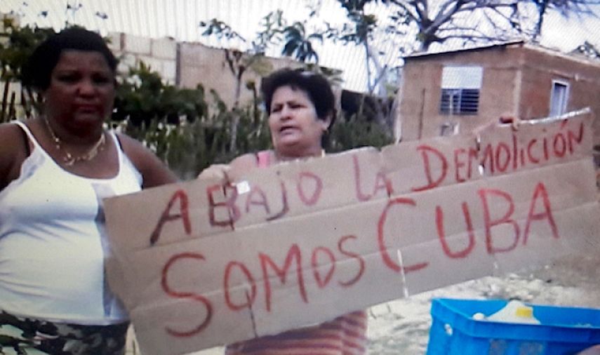 Dos vecinas se oponen a que sus viviendas sean demolidas.&nbsp;