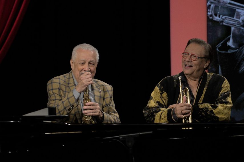 Los músicos Paquito DRivera y Arturo Sandoval.