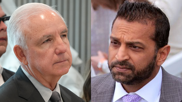 El congresista Carlos Giménez y el director del FBI, Kash Patel.