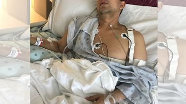 Eumer Ferrer durante su hospitalización.&nbsp;