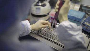 Un cient&iacute;fico maneja equipos para pruebas de coronavirus en un laboratorio en Krasnodar, Rusia, el 4 de febrero del 2020.&nbsp;