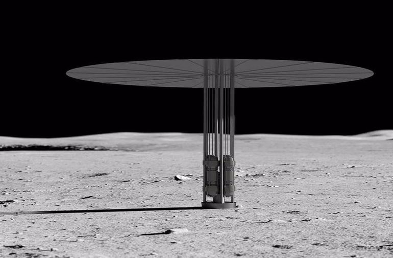 NASA selecciona tres proyectos de reactor nuclear para la Luna