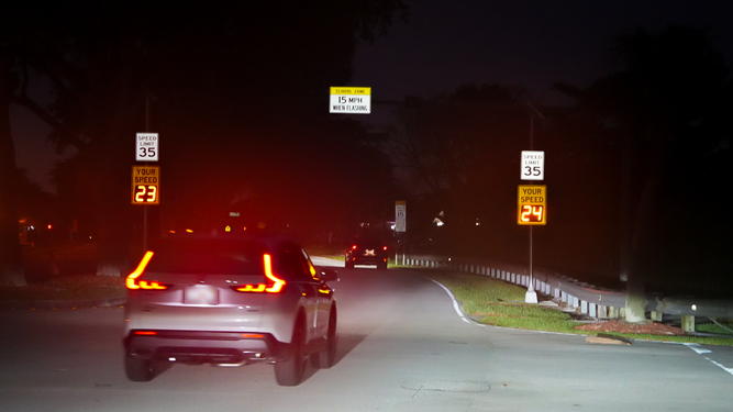 Una calle en el suroeste de Miami-Dade.