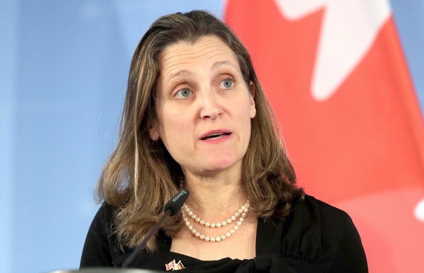 Chrystia Freeland, ministra de Relaciones Exteriores de Canadá