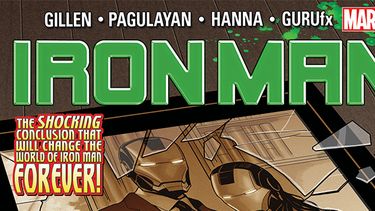 La portada del “Iron Man” No. 17, a la venta éste miércoles. (AP)