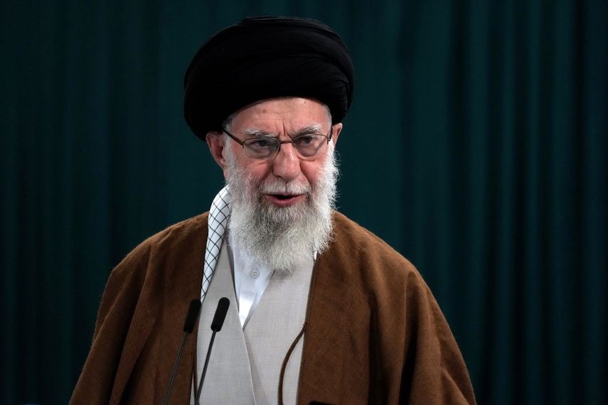 El líder supremo iraní, ayatolá Alí Jamanei, en Teherán.