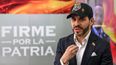 El candidato presidencial colombiano Abelardo de la Espriella, del movimiento político Defensores de la Patria, habla durante una entrevista con AFP en Bogotá el 11 de febrero de 2026. El principal candidato de la oposición en Colombia declaró a AFP el 11 de febrero que en sus primeros 90 días en el cargo lanzaría una ofensiva aérea respaldada por Estados Unidos e Israel para desmantelar los cárteles de la cocaína.