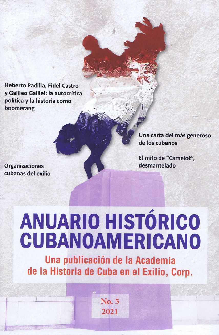 Porta del libro Anuario Histórico Cubanoamericano, de la Academia de la Historia de Cuba en el Exilio.&nbsp;