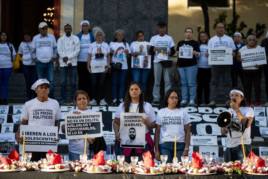 Familiares de los presos políticos en Venezuela exigen su liberación