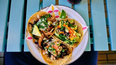 Tacos de Pollo y Salsa BBQ al mejor estilo Hellboy.&nbsp;
