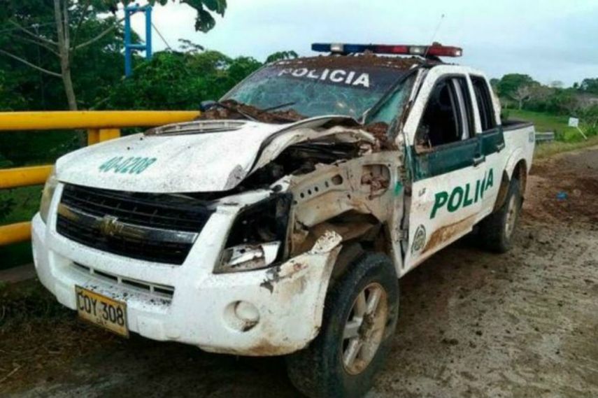 Vehículo afectado. 