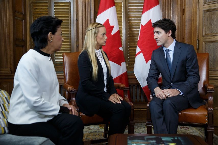 Canadá pide al gobierno de Venezuela que libere a los presos políticos, expresó Trudeau mediante su cuenta en la red social Twitter