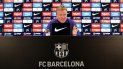 El entrenador del FC Barcelona, Ronald Koeman, en rueda de prensa El entrenador del FC Barcelona, Ronald Koeman, en rueda de prensa
