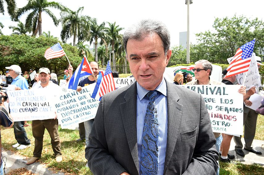 Ramón Saúl Sánchez aseguró conocer los riesgos que van a correr durante la flotilla. (ÁLVARO MATA)