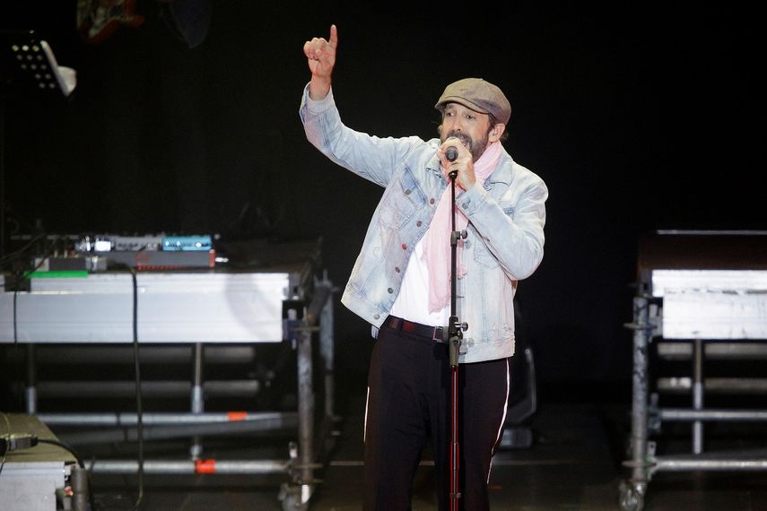 Juan Luis Guerra durante su actuación en el Carnaval de Santa Cruz de Tenerife el pasado marzo.&nbsp;