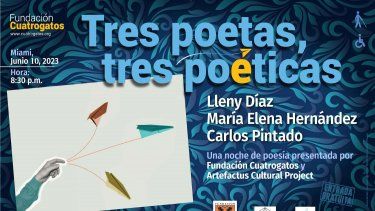 Evento cultural Tres poetas, tres poéticas.&nbsp;