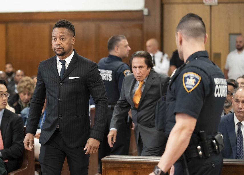 Cuba Gooding Jr. comparece en una corte en Nueva York el jueves 10 de octubre de 2019. El actor est&aacute; acusado de manosear a una mujer de 29 en un bar en Nueva York el 9 de junio.&nbsp;