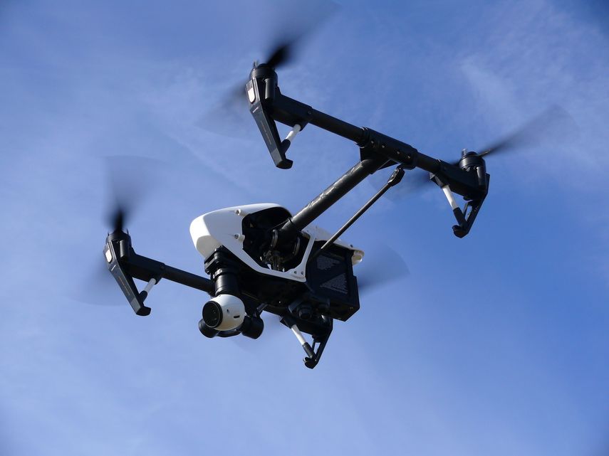 Imagen referencial de un dron.&nbsp;