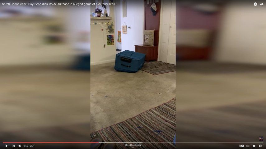 Un video de FOX 35 Orlando muestra la maleta donde falleció Jorge Torres.&nbsp;