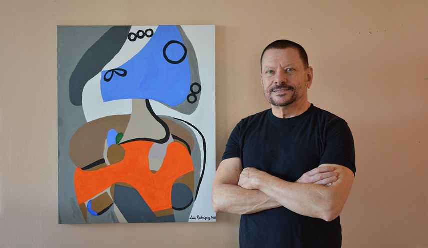 Señora, 2021, acrílico, 24 X 30.