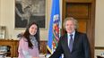 Foto de Archivo en un encuentro entre Rasa María Payá y Luis Almagro.&nbsp;