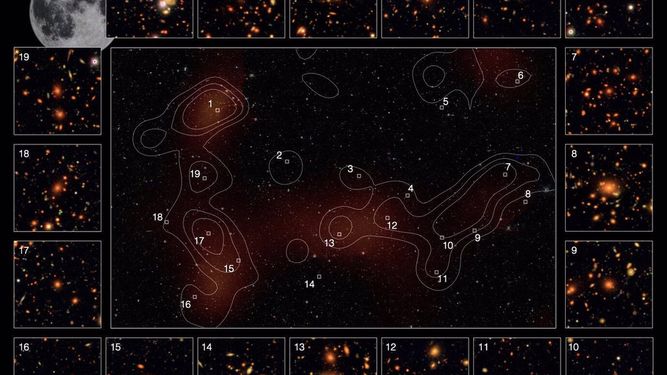Descubren oxígeno en la galaxia conocida más lejana