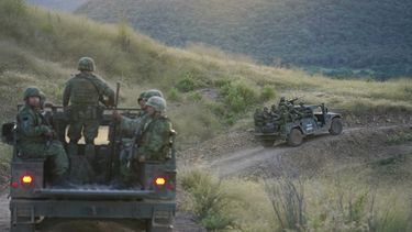 Soldados patrullan en el estado de Michoacán, el 28 de octubre de 2021, en México.&nbsp;