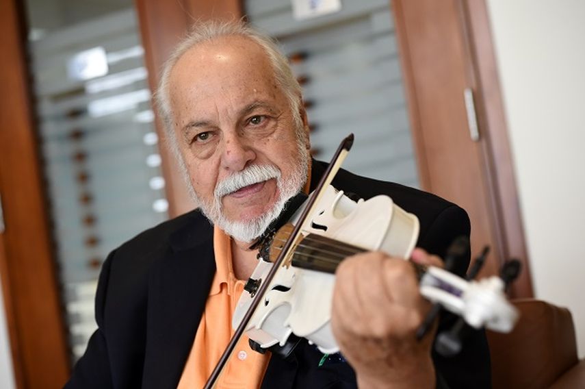 El músico uruguayo Federico Britos. (ÁLVARO MATA)