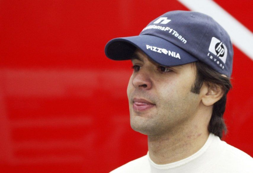 El expiloto de la Fórmula 1, el brasileño Antonio Pizzonia, previo al inicio de una competencia en Bélgica, el 10 de septiembre de 2005.