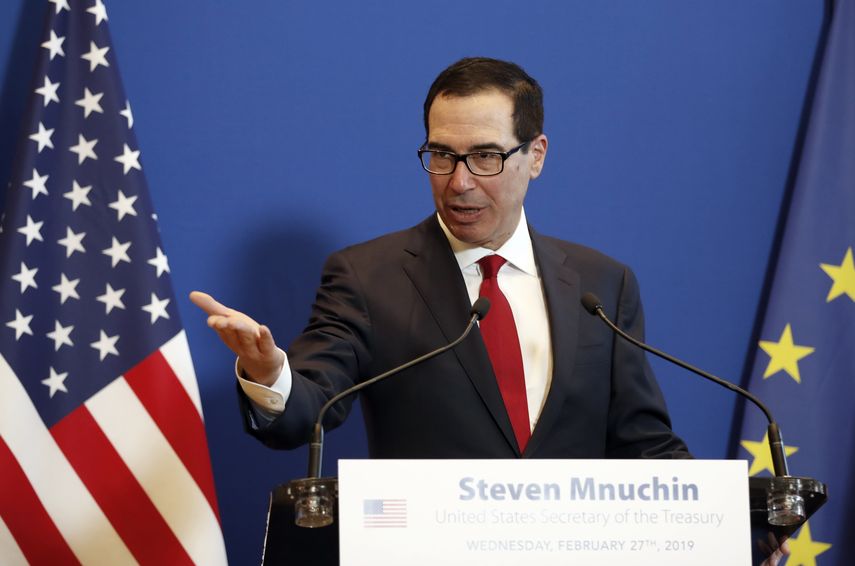 El secretario del Departamento del Tesoro, Steven T. Mnuchin.