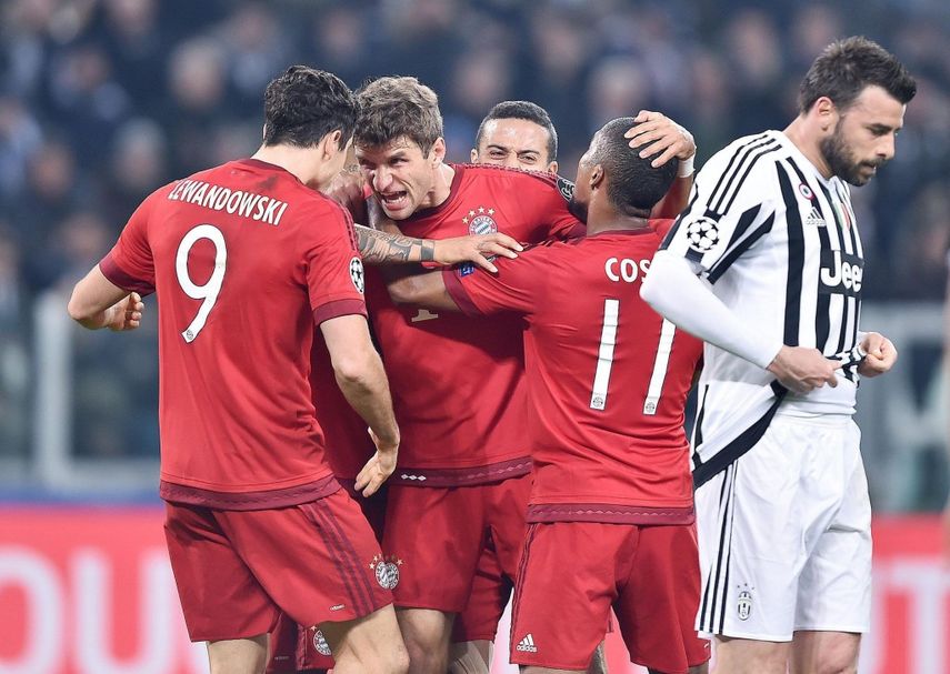 El Bayern terminó imponiéndose en la prórroga ante los italianos. (EFE)