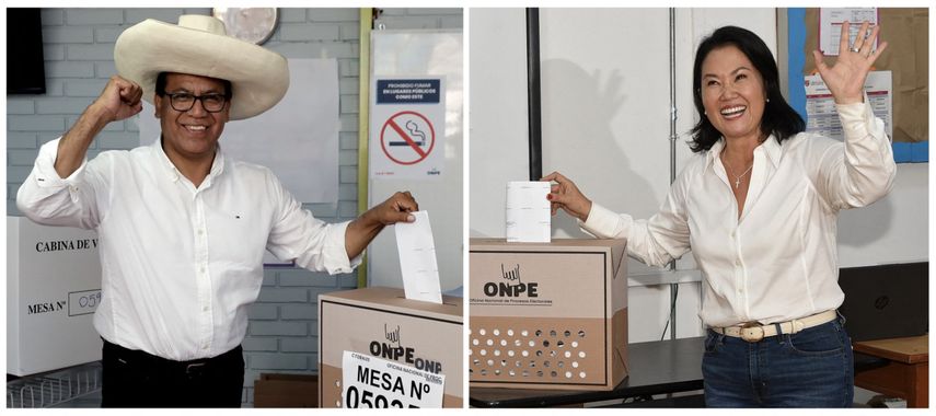 Quien resulte ganador este 7 de junio en Perú, ya sea Roberto Sánchez o Keiko Fujimori, será el espejo para las elecciones de Colombia y Brasil, lo que definirá el mapa ideológico de la región. / AFP.