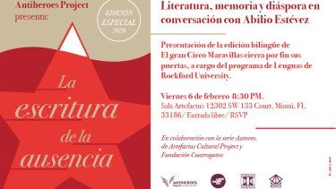 Literatura, memoria y diáspora en conversación con Abilio Estévez.