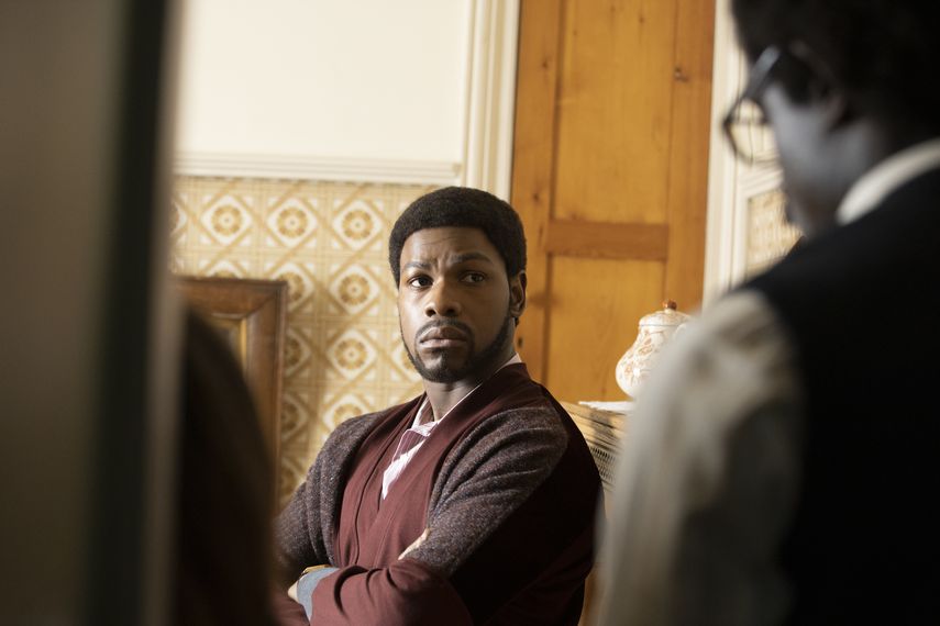 John Boyega en una escena de Red, White and Blue en una imagen proporcionada por Amazon Studios.
