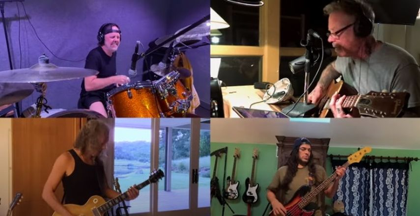 Metallica comparte una versi&oacute;n especial de Blackened en confinamiento
