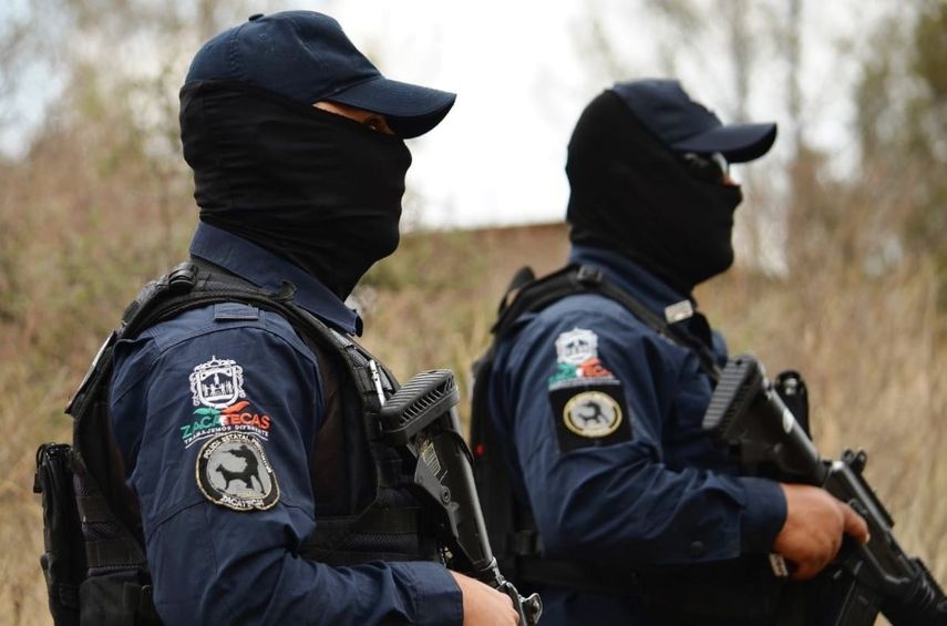 Polic&iacute;a estatal de Zacatecas, M&eacute;xico.