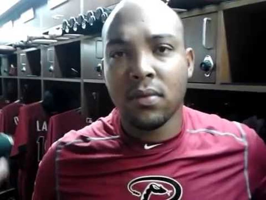 Yasmany Tomás ha trabado consistentemente en la tercera base, posición en la que Arizona lo proyecta (captura de youtube) 