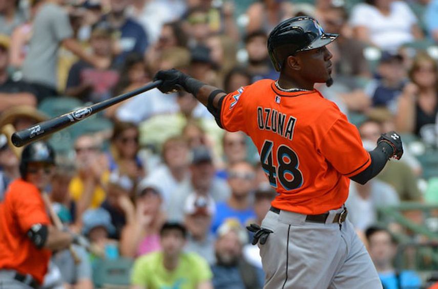 Marcell Ozuna conectó el noveno jonrón del año. (ARCHIVO)