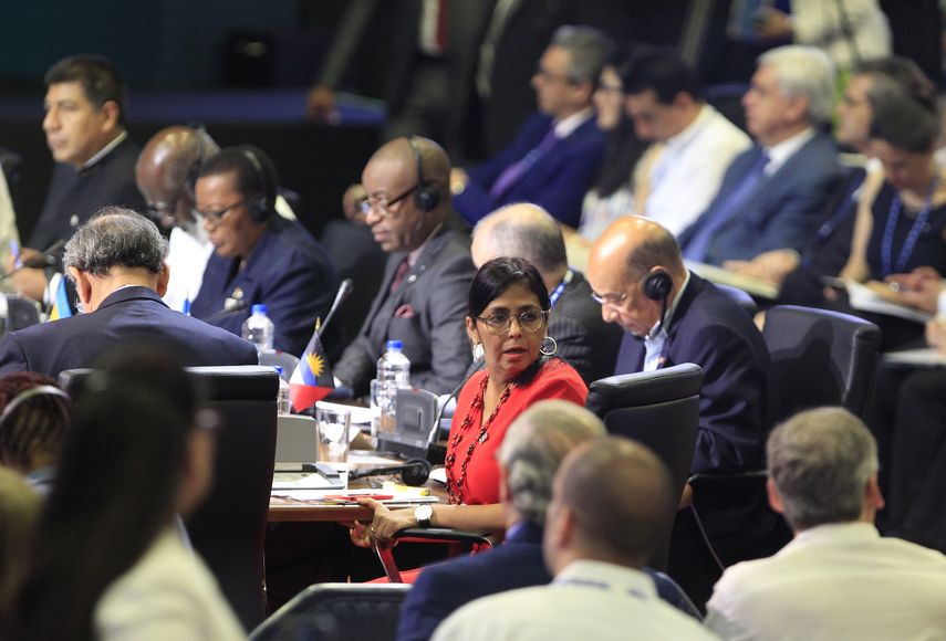 -La canciller de Venezuela, Delcy Rodríguez participa en la primera plenaria de Ministros de Relaciones Exteriores, de la 47 Asamblea General de la Organización de Estados Americanos,