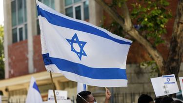 Imagen de archivo de una bandera de Israel.