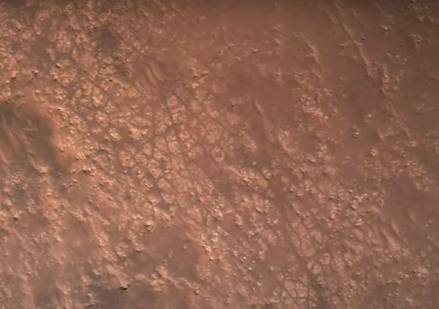 Imagen del video tomado y enviado a Tierra por Perseveran, que ha expuesto la NASA.